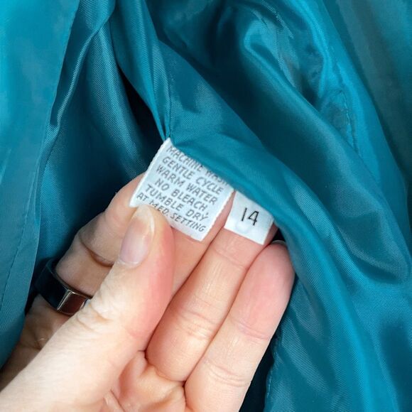 Vintage Samuel Robert Suede Green Blazer Jacket Size 14 - Picture 3 of 7